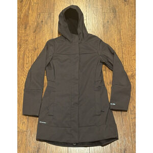 Champion Venture Dry Brown/Gray Zip Up Hooded Jacket - Women's Size S